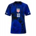 Verenigde Staten Christian Pulisic #10 Voetbalkleding Uitshirt Dames WK 2022 Korte Mouwen